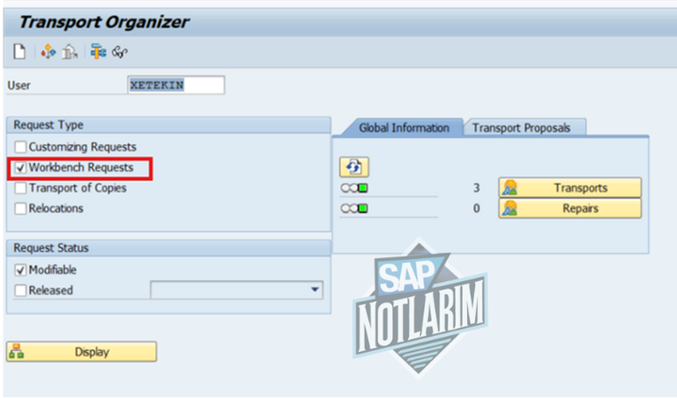 SAP REQUEST