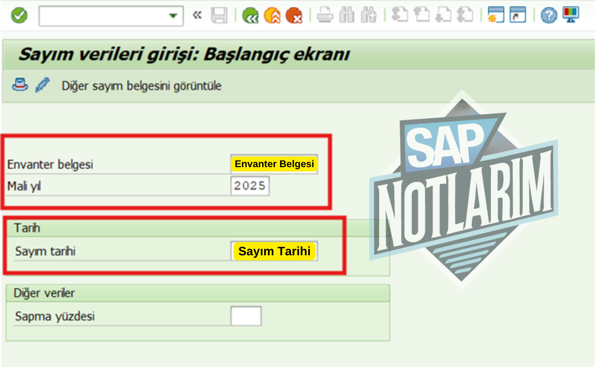 Sayım Verileri Girişi
