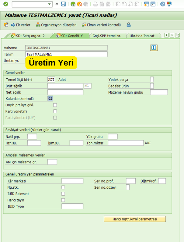 SAP SD Genel Üy